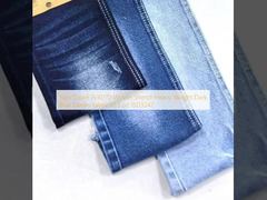 Nombre de fils 7x10/70 Tissu étiré Poids lourd Tissu denim bleu foncé 12,5 oz JSD3242