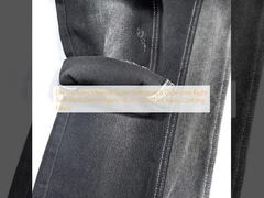 Denim Jeans Matière Super Doux Extensible Double-cœur Droit Twill Noir Denim Tissu 10 oz JSD3078A Jeans Vêtement Tissu