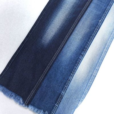 Coton résistant au rétrécissement spandex denim tissu tri-core coton spandex bleu foncé 11 oz