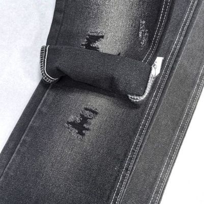 acheter Noir rigide 60% coton polyester denim tissu 25% polyester 15% rayon 12,5 oz online manufacture