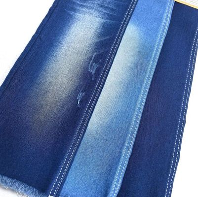 acheter Indigo bleu satin bon étirement denim tissu avec stock prêt pour les pantalons à jambes online manufacture