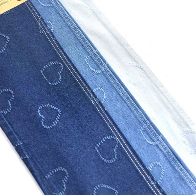 acheter Tissu denim jacquard imprimé cœur Denim non extensible 10.6oz pour vêtements jeans uniques JSD3077-01 online manufacture
