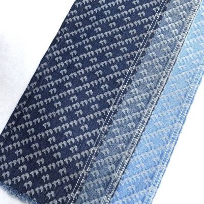 acheter Des fleurs et des rayures en tissu imprimé Jacquard Non élastique Denim 9.5oz 180CM 70' 71 