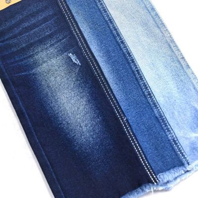 acheter 12.5OZ Poids lourd spandex étirement coton polyester denim tissu bleu foncé JSD3242 style TWILL online manufacture