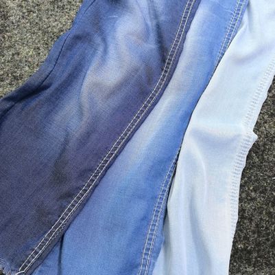 acheter 4.8 oz de poids léger Tissu en denim Lycell Spandex étirement Plain bleu foncé online manufacture