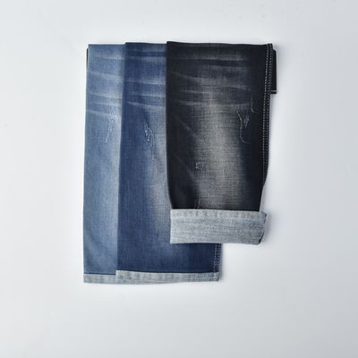 acheter Tissu de denim résistant au rétrécissement en coton polyester spandex étirable QY024-1 11,3 oz online manufacture