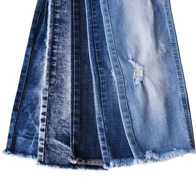 acheter Polyester résistant à la rétrécissement Spandex étirable coton denim tissu 9,9 oz online manufacture