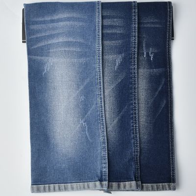 acheter 11 oz de tissu denim étirable en coton polyester spandex résistant au rétrécissement online manufacture