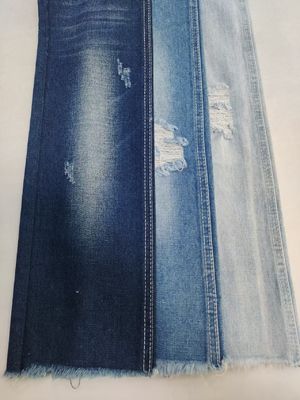 acheter Super doux poids lourd coton polyester denim tissu avec 10 * 7 Construction JSD3116 11,1 oz online manufacture
