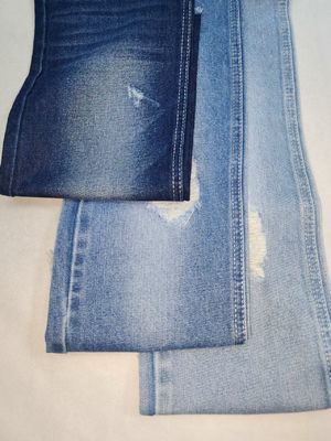 acheter Tissu denim INDIGO FONCÉ en coton polyester de poids lourd 11,4 oz avec construction 10+10*7 JSD3243 pour jeans online manufacture