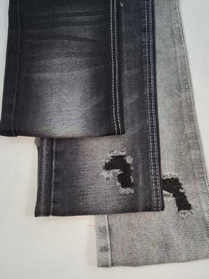 acheter 13OZ Poids lourd polyester de coton super doux noir/noir Tissu en denim pour jeans online manufacture