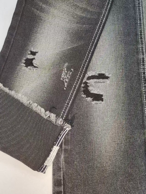 acheter Tissu denim NOIR/NOIR épais 11.3oz avec une construction 10x7 pour jeans online manufacture