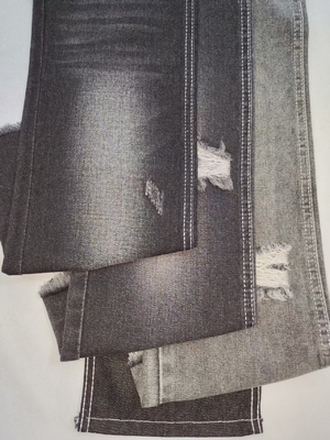 acheter Tissu denim coton polyester 9.8OZ, style SERGÉ non élastique, NOIR/NOIR JSD3267 pour jeans de mode online manufacture