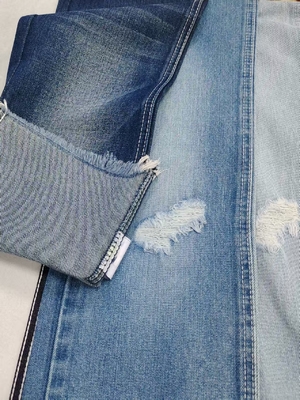 acheter 10.9 oz coton polyester rayon denim tissu INDIGO 12S sombre pour les petits amis Jeans online manufacture