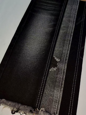 acheter Super doux coton polyester denim Tissu noir/noir 14,2 oz A606A pour les jeans vêtements en gros denim online manufacture