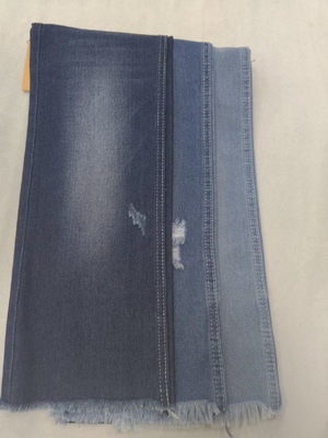 acheter Le style droit Twill sans étirement coton polyester rayon noir indigo 178-180cm tissu denim 10*10 JSD3226R online manufacture