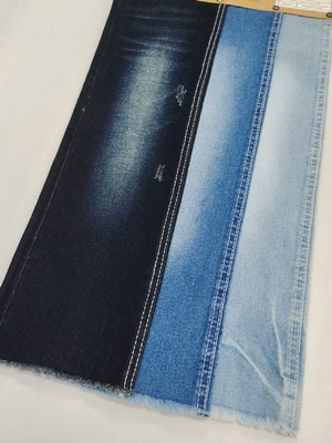 acheter Cotton bleu gris polyester étirement Twill style denim tissu 10S 9,3 oz Pour les jeans filles online manufacture