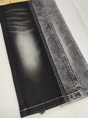 acheter Noir/noir 75% coton haut Spandex slub 9,4 oz tissu denim 9,4 oz pour les jeans pour femmes online manufacture