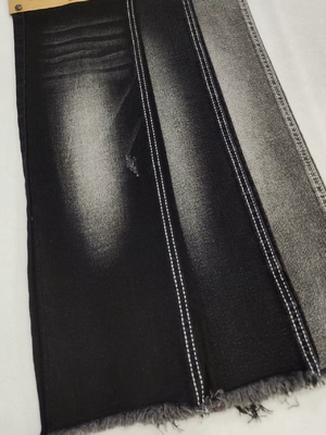 acheter Tissu denim noir/noir extensible de 9,5 oz avec construction 10*16/40+16/70 pour jeans online manufacture