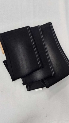 acheter 12.5oz noir/noir avec une largeur totale de 168 à 170 cm Élasticité légère sur les vagues et la déformation Tissu denim JSD3438-3 pour pantalon de mode online manufacture