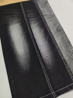 acheter Haute teneur en spandex 72%Cotton Siro Yarn Cross Slub Denim Fabric Noir/Noir Pour les jeans online manufacture