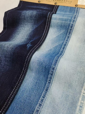 acheter 8.9oz 85%Cotton Dual-Core Siro Yarn Cross Slub 10s Denim Fabric 180cm Full Width For Jeans Or Jacket online manufacture