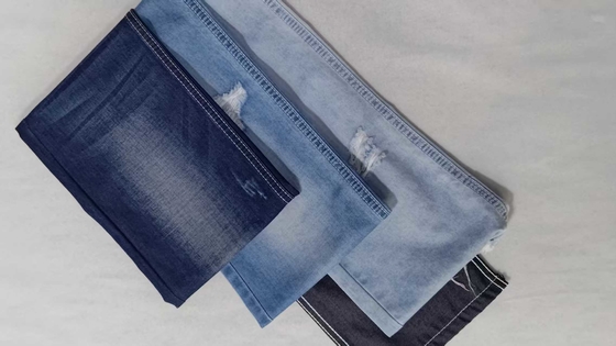 acheter Style sergé Siro, léger, poids 6.1oz, INDIGO FONCÉ, largeur totale 180cm, tissu denim sans élastique, JSD3305 pour la vente en gros online manufacture