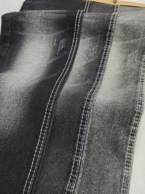 acheter Tissu denim extensible 11,2 oz style sergé super doux NOIR/NOIR 8*16/70 pour jeans online manufacture