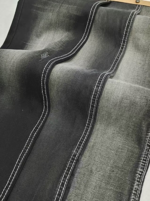 acheter 6.8oz 61%Lyocell noir/noir Twill style étirement denim tissu 69/71' largeur complète pour les jeans d'été online manufacture