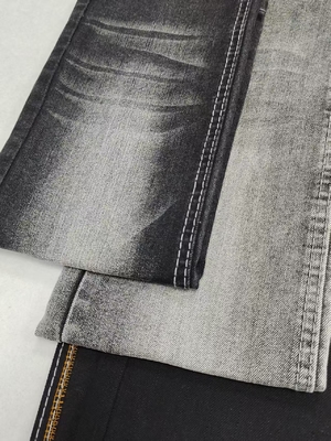 acheter 78% de coton poids lourd de 11,8 oz style Twill noir/noir haute étirement denim tissu JSD3048A Pour homme Jeans online manufacture