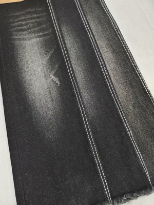 acheter Sergé 10S 70% Coton Denim Extensible Tissu NOIR/NOIR 10oz 170-172cm Pour Jeans online manufacture