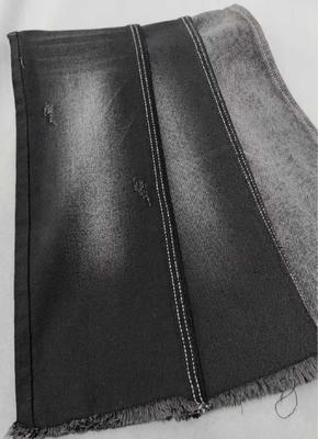 acheter 10oz Medium elastic Black/Black right twill with full width 180cm construction 8*10/40+75 Denim fabric  JSD3078A for jeans online manufacture