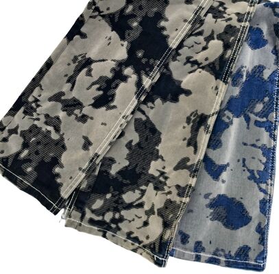 acheter Tissu denim gris floqué style Maillard 10,5 oz pour manteau d'automne ou jeans mode fabrication en ligne