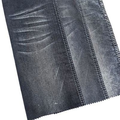 Couleur noire enfant ou homme faux tricoté 8 oz denim tissu contre rétrécissement 150cm