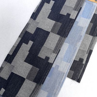 Jeux de cartes irréguliers Jacquard Tissu imprimé Non élastique Denim Pour Les Enfants Jean Jupe
