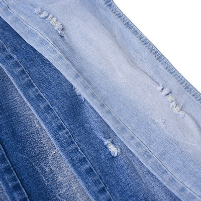 Tissus en caoutchouc polyester spandex en denim QY039-4 8,7 oz Pour les vêtements