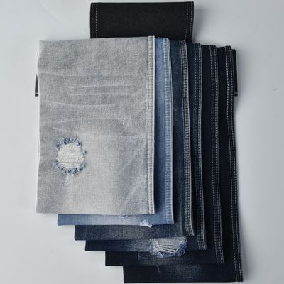 Coton polyester spandex étirement denim tissu 11,9 oz robe vêtement Jean