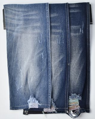 Tissu de denim en coton résistant à la rétrécissement Qy1012-3 10,2 oz 98,8% coton, 1,2% spandex