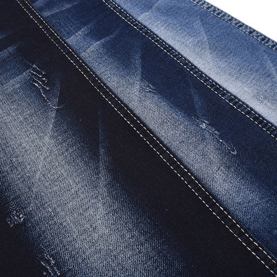 87% coton 12% polyester 1% spandex résistant au rétrécissement faux tricot denim 8,4 oz 57 