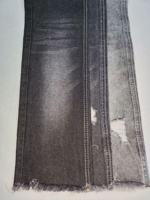 Tissu denim noir/blanc très doux et épais de style TWILL JSD3250B 11.3oz pour jeans femme ou pantalons boyfriend