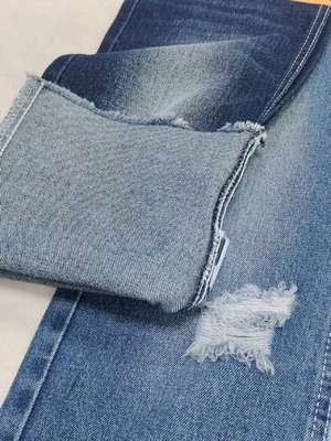 Tissu denim INDIGO FONCÉ 70% coton 7% polyester 23% rayonne JSD3226R pour vêtements jeans femmes hommes filles garçons