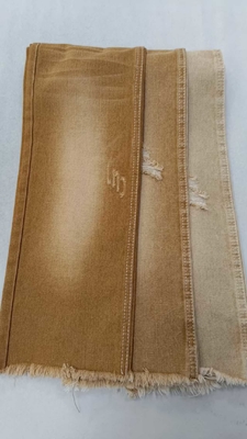 10.6oz Sergé à gauche KHAKI FONCÉ 10x7 avec une largeur de 180cm Sans élastique  Tissu denim  JSD3023DK en gros